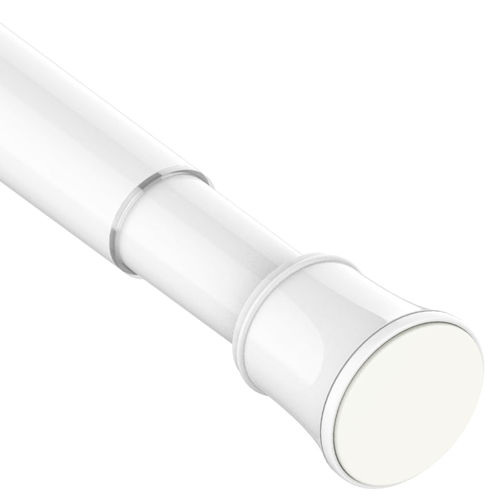 Extendable Telescopic Curtain Rod Extendable Window Tension Rod No Drilling Shower Curtain Pole,Tension Rod for Curtains,Kitchen, Closet,Hanging Pole No Tool Require, 185-250 cm (72.8-98.4"), White
