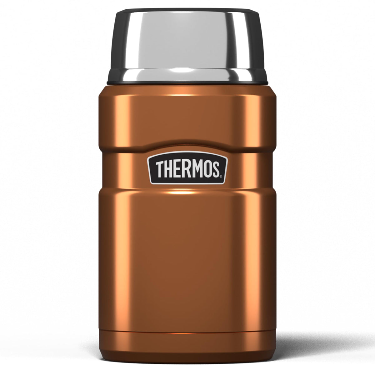Thermos Stainless King Copper Food Flask (710ml) 14h Hot | 24h Cold | Thermal vacuum insulated stainless steel metal hot food container with lid for soup, meal prep, work packed lunch, camping