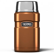 Thermos Stainless King Copper Food Flask (710ml) 14h Hot | 24h Cold | Thermal vacuum insulated stainless steel metal hot food container with lid for soup, meal prep, work packed lunch, camping