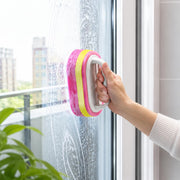 Pink Magic Sponge Cleaning Brush - Non-Electric Scrubber for Kitchen Bathroom Surfaces, Glass, Walls, Toilet, Ceramic Tile, Essential Household Cleaning Tool，1pack