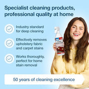 HG Stain Remover, Extra Strong Spray with Active Oxygen, 500ml | Extra-strong stain remover for carpets & upholstery furniture; tackles tough stains like wine & coffee on compatible fabrics