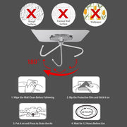 10 Pack Adhesive Wall Hooks for Hanging Heavy Duty Towel Coat Hooks Waterproof Transparent Hook for Bathroom Shower Kitchen Keys Door Outdoor Home Improvement Utility Hook