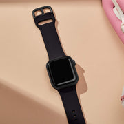 Sport Band Compatible with Apple Watch Bands Women Men | 49mm 46mm 45mm 44mm 42mm 41mm 40mm 38mm Soft Silicone Replacement Strap with Classic Clasp for iWatch Ultra 4/Series 12-1/SE