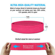 Suddora Sweatbands Set, Moisture Wicking 2 Wristbands and 1 Headband, Breathable Terry Cloth Athletic Bands for Basketball, Tennis, Yoga, Gym, Sweat Bands for Costumes and Cosplay