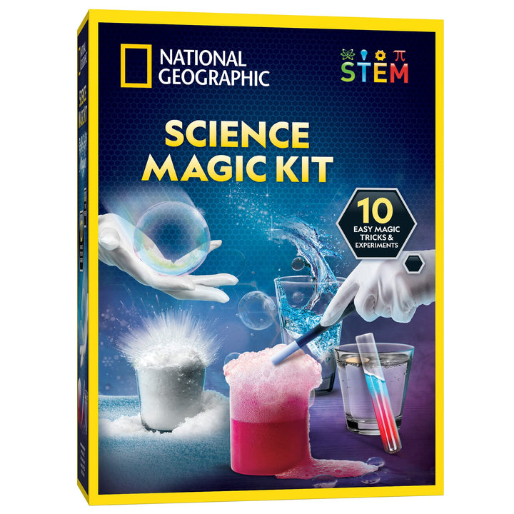 National Geographic Magic Chemistry Set with 10 Tricks for Kids Ages 8-12 | Science Experiments, STEM Projects, Science Toys, Hands-On Learning, Magic Tricks, Birthday Gift