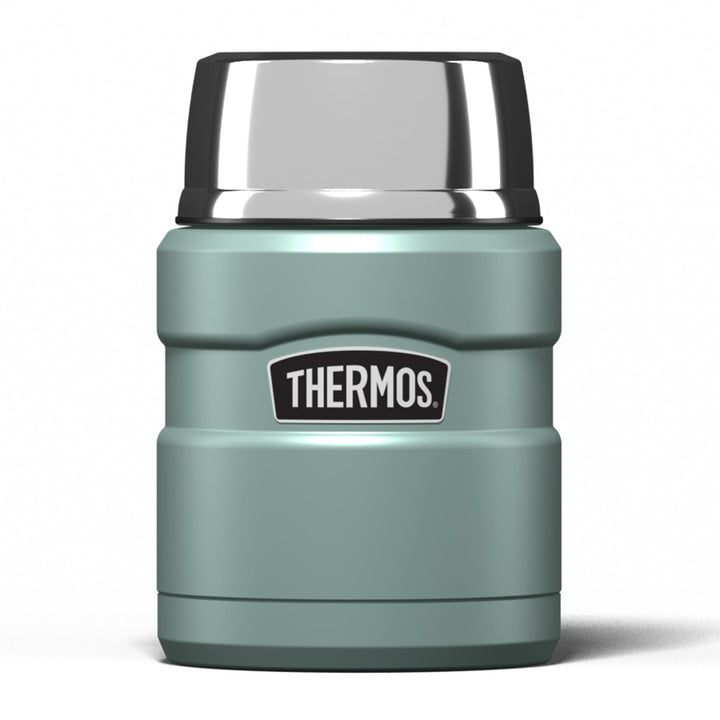 Thermos Stainless King Duck Egg Food Flask (470ml) 9h Hot | 14h Cold | Thermal vacuum insulated stainless steel metal hot food container with lid for soup, meal prep, work packed lunch, camping