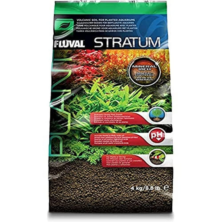Fluval Plant and Shrimp Stratum Aquarium Substrate - 8.8 lb Bag | Freshwater Planted Tank Substrate for Strong Plant Growth and Shrimp Habitats - Supports Neutral to Slightly Acidic pH