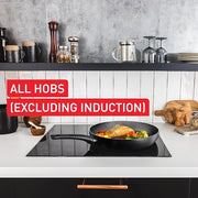 Tefal Titanium Essential Non-Stick Frying Pan 30 cm, Everyday Use | Aluminium, Metal Spatula Safe, non-induction, Long-Lasting Coating, Easy Cleaning, B9410744