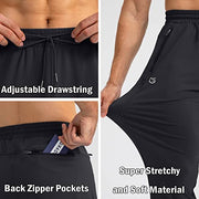 G Gradual Men's Sweatpants with 3 Zipper Pockets Tapered Joggers for Men | 4-Way Stretch, Comfortable, Athletic Pants for Workout, Jogging, Running