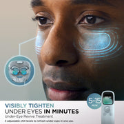 Shark CryoGlow LED Face Mask, Red Light Therapy, Under-Eye Cooling, FW312 | Red, Blue & Deep Infrared Light, Skincare Device for Fine Lines & Acne, Clinically Tested & FDA-Cleared, 4 Modes, Blue Frost​
