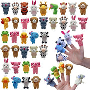 XIPEGPA 36 PCS Finger Puppets Set Mini Stuffed Animals Finger Puppet for Storytelling Playing Teaching Shows Playtime Schools Birthday Party Gift Favor Supplies