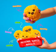 Emotional Support Chicken Nuggets, Cuddly Stuffed Animals by Relatable | Squishy Toys and Halloween Plushies, Gift Ideas for All Ages, Includes 5 Plushies with Basket