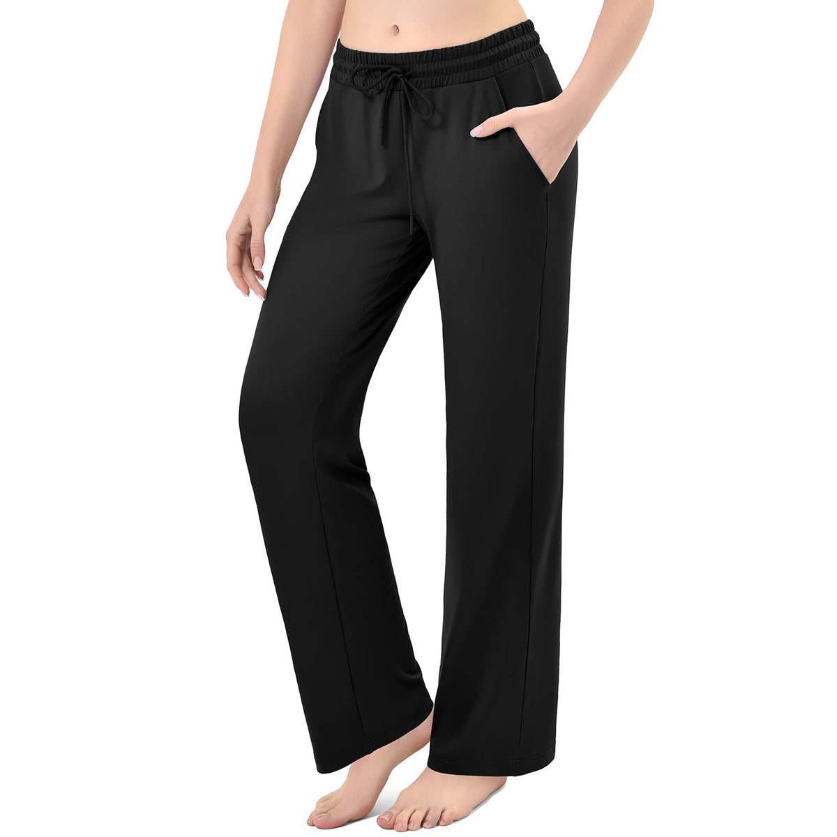 Stanpetix Sweatpants Women Wide Leg Joggers with Pockets | baggy pants,straight leg design, quality material, adjustable elastic waistband, two side pockets, versatile & stylish