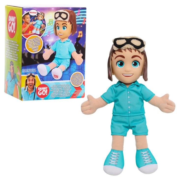 Danny Go! Dance with Danny Interactive Plush, Motion-Activated Dancing Toy | Music and Sounds, Plays 2 Songs, Holiday Stocking Stuffers, Gifts, Presents, Ages 3 years and up