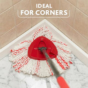Vileda Turbo Deep Clean Spin Mop and Bucket Set with Foot Pedal Wringer | Telescopic Handle 65–131cm, Microfibre Mop Head with Scrub Pad, Machine Washable, Cleans Hard Sealed Floors, 5 Year Guarantee