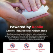 QuikClot Kaolin Clotting Gauze, 2' | Stops Bleeding Up to 5X Faster Than Standard Gauze with Kaolin Hemostatic Technology Trusted by Medical Professionals