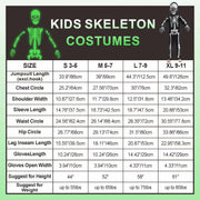 Sincere Party Kids Skeleton Costume Glow in the Dark Skeletons Halloween Skeleton Costumes for Boys and Girls