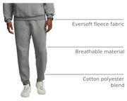 Fruit of The Loom Eversoft Fleece Joggers with Pockets, Relaxed Fit, Moisture Wicking, Breathable, Tapered Sweatpants