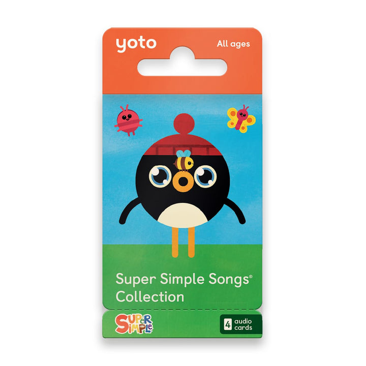 Yoto Super Simple Songs Collection - 4 Kids Musical Audio Cards, All Ages | Screen-free singalong music cards for Yoto Player and Mini | fun songs for playtime parties and travel | kids music