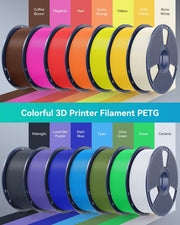 SUNLU PETG Filament 1.75mm Black PETG, High Toughness 3D Printer Filament | Low Stringing & Strong Layer Adhesion 1KG Spool (2.2lbs), Dimensional Accuracy +/-0.02mm, Black 1000g