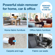 HG Stain Remover, Extra Strong Spray with Active Oxygen, 500ml | Extra-strong stain remover for carpets & upholstery furniture; tackles tough stains like wine & coffee on compatible fabrics