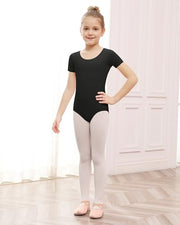 Stelle Ballet Leotards for Girls Short Sleeve Gymnastics Dance Outfit 2-16Y | Scoop neckline, Stretch fabric, Comfortable fit, Skin-friendly, Gymnastics & Ballet, Toddler dancewear, Kids bodysuit