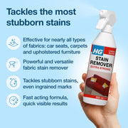 HG Stain Remover, Extra Strong Spray with Active Oxygen, 500ml | Extra-strong stain remover for carpets & upholstery furniture; tackles tough stains like wine & coffee on compatible fabrics