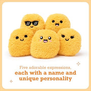 Emotional Support Chicken Nuggets, Cuddly Stuffed Animals by Relatable | Squishy Toys and Halloween Plushies, Gift Ideas for All Ages, Includes 5 Plushies with Basket