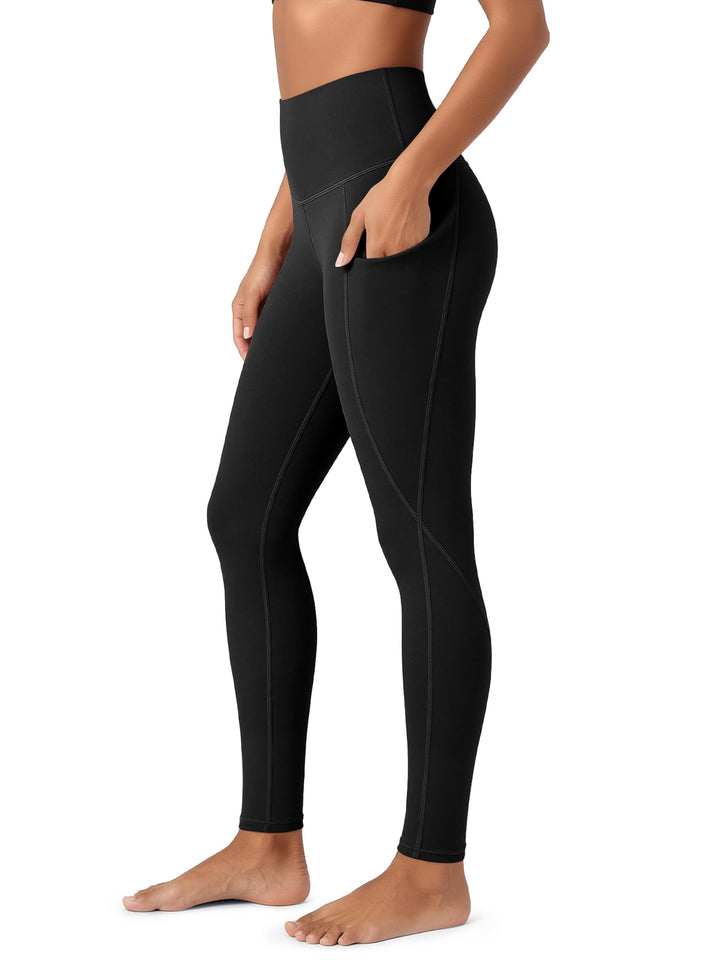 ODODOS Women's High Waisted Yoga Leggings with Pockets, Tummy Control Non See Through Workout Athletic Running Yoga Pants