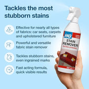 HG Stain Remover, Extra Strong Spray with Active Oxygen, 500ml | Extra-strong stain remover for carpets & upholstery furniture; tackles tough stains like wine & coffee on compatible fabrics