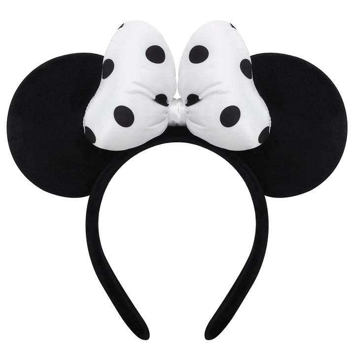 ODOCARE Handmade Mouse Ears Headband for Women and Ladies, Polka Dot Bow Mini Ears Costume Accessories