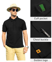 ZITY Mens Polo Shirt Short Sleeve Moisture Wicking Athletic Golf Polos | Breathable, Quick-Drying, Lightweight, Stretchy. Business Casual, Daily, Outdoor, Sport, Tactical, Work Shirts, Big and Tall