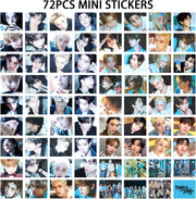 127PCS BLUE THIS&THAT Photocard 55PCS Photocard with 72PCS Stickers RUN IT Lomo Merch fo Boys and Girls