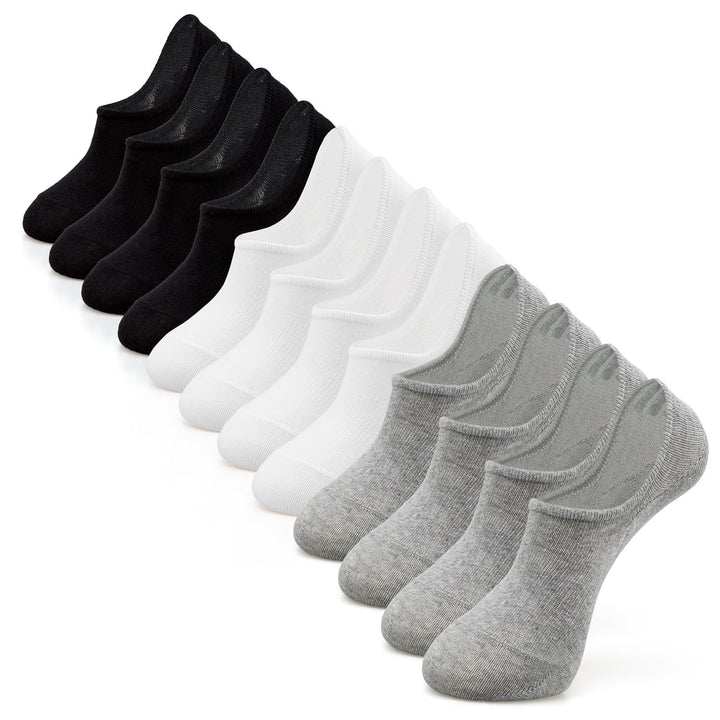 IDEGG Women & Men No Show Low Cut Anti‑Slip Casual Sports Running Socks | Women & Men Invisible Line Ankle Short Athletic Socks with Heel Grips prevents slipping, sleek hidden fit inside shoes
