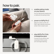 Twelve South AirFly Pro 2 Deluxe, Wireless Bluetooth Adapter, White | Pair 2 AirPods or Wireless Headphones – 3.5mm AUX Bluetooth Transmitter/Receiver for Cars, Boats, Treadmills, TVs , Airplane