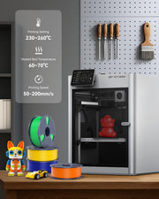 SUNLU PETG Filament 1.75mm Black PETG, High Toughness 3D Printer Filament | Low Stringing & Strong Layer Adhesion 1KG Spool (2.2lbs), Dimensional Accuracy +/-0.02mm, Black 1000g