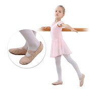 Stelle Ballet Shoes for Girls Toddler Soft Leather Split Sole | Ballet slippers, Dance shoes, Drawstring or no-drawstring design, Suede leather sole, Boys and girls, Little and big kids