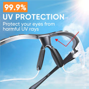 TICONN Anti-Fog Safety Glasses for Men & Women, ANSI Z87.1 Eye Goggles | UV Eye Protection, Adjustable Arms, Lightweight Frame, Scratch-Resistant Lenses, Perfect for Construction, Cycling