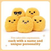 Emotional Support Chicken Nuggets, Cuddly Stuffed Animals by Relatable | Squishy Toys and Halloween Plushies, Gift Ideas for All Ages, Includes 5 Plushies with Basket