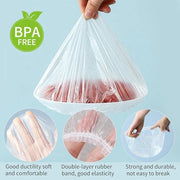 100PCS Reusable Elastic Silicone Food Wrap Storage Covers - Airtight Fresh-Keeping Seal for Bowl, Plate, Fruit, and Kitchen Use - Easy to Clean