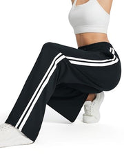 Tapata Women's 26/28/30/32/34/36 Inseam Track Pants Loose Straight Leg Jogging Sweatpants Warm-Up Sports Athletic Running