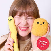 Emotional Support Chicken Nuggets, Cuddly Stuffed Animals by Relatable | Squishy Toys and Halloween Plushies, Gift Ideas for All Ages, Includes 5 Plushies with Basket