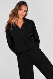 PRETTYGARDEN Women's 2 Piece Matching Lounge Set Sweatsuits | Zip Up Sweatshirt, Long Sleeve Pullover Tops, Elastic Waist Drawstring, Wide Leg Pants Pocket, Fall Tracksuit, Spring Outfits