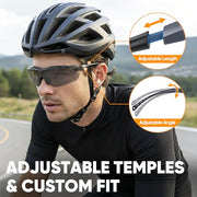 TICONN Anti-Fog Safety Glasses for Men & Women, ANSI Z87.1 Eye Goggles | UV Eye Protection, Adjustable Arms, Lightweight Frame, Scratch-Resistant Lenses, Perfect for Construction, Cycling