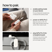 Twelve South AirFly Pro 2 Deluxe, Wireless Bluetooth Adapter, White | Pair 2 AirPods or Wireless Headphones – 3.5mm AUX Bluetooth Transmitter/Receiver for Cars, Boats, Treadmills, TVs , Airplane