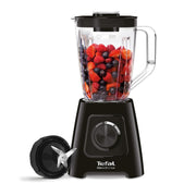 Tefal Blendforce II Blender, 2L Plastic Jug, 600W, Ice Crush, Black | 1.25L Working Capacity, 4 Removable Stainless Steel Blades, 2 Speeds and Pulse, Smoothies, BL420840