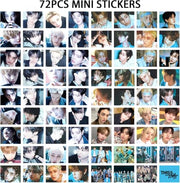 127PCS BLUE THIS&THAT Photocard 55PCS Photocard with 72PCS Stickers RUN IT Lomo Merch fo Boys and Girls