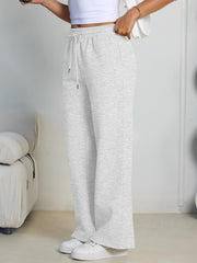 Trendy Queen Womens Wide Leg Fleece Lined Sweatpants | Winter Lounge Travel Pants Fall Fashion Outfits 2026 Clothes With Pockets