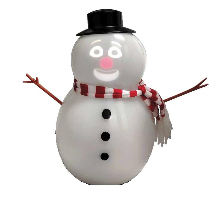 FrostByte Talking Animated Snowman with Built in Projector & Speaker, Moving Mouth, Light Up Face, Plug & Play Christmas Holiday Decoration