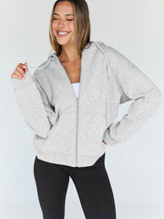 Trendy Queen Womens Oversized Zip Up Hoodies Y2K Fall Sweatshirts 2026 | Cute Fashion Lightweight Jacket with Pockets, Casual Fall Outfits, Cozy Winter Coats, Everyday Layering and Travel Clothes